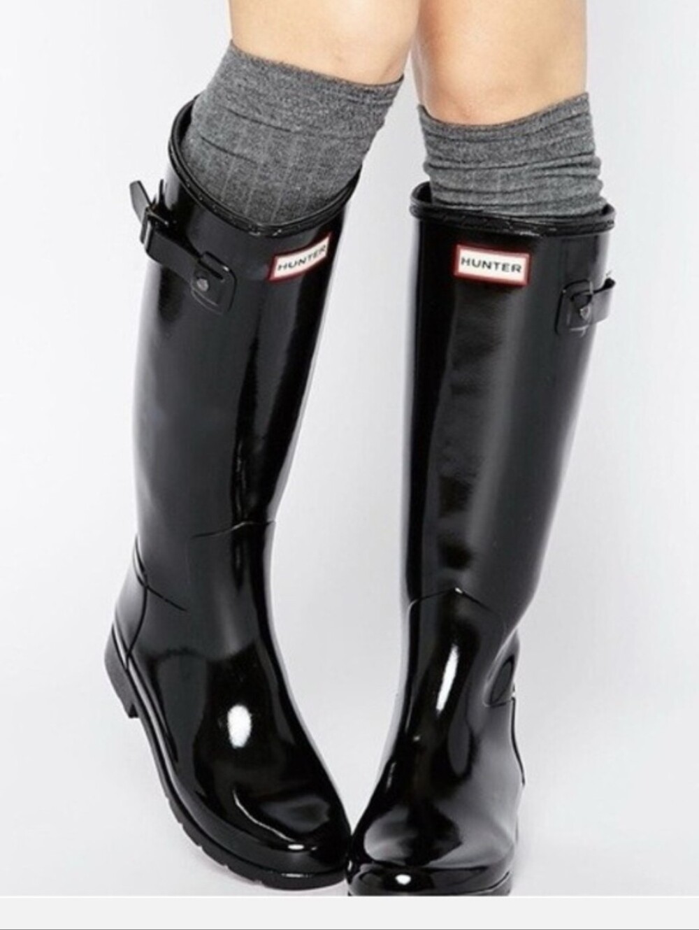 Hunter Womens Original Tall gloss Rain Boots SIZE MEN 6/ US 7 female